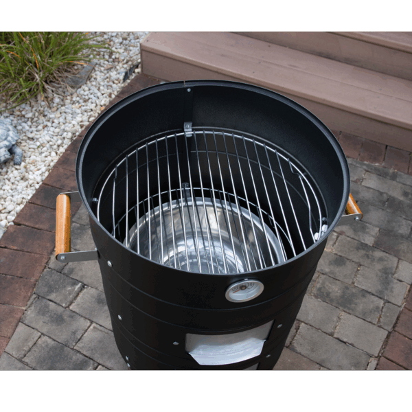 2 in 1 Charcoal Water Smoker - 图片 5