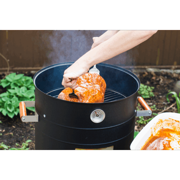 2 in 1 Charcoal Water Smoker - 图片 6